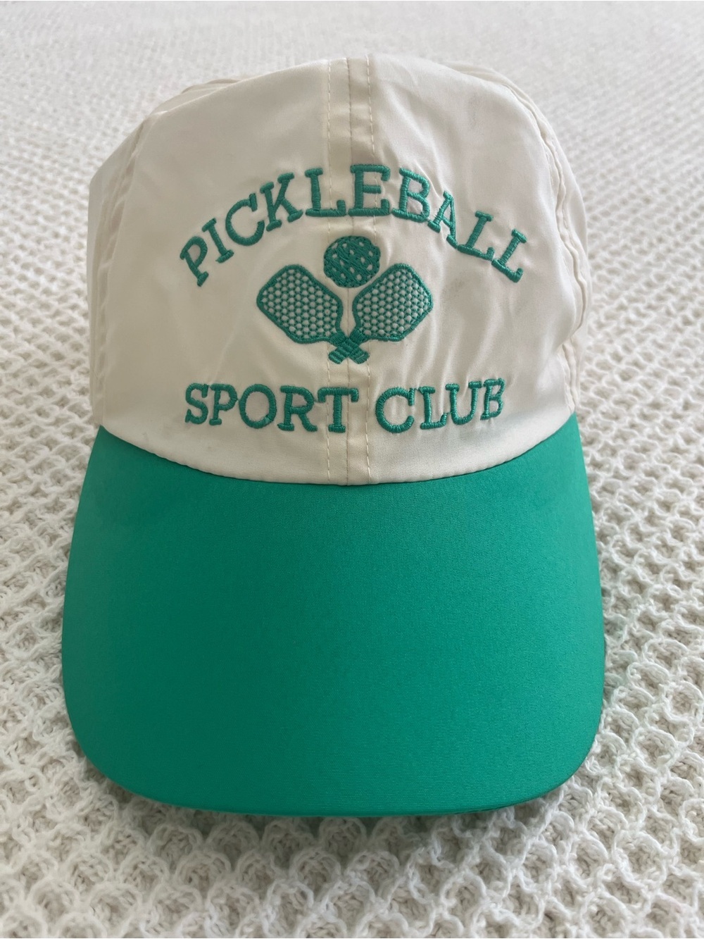 Pickleball Sport Club Two-Tone Hat - Teal and White